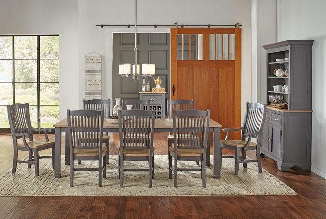 A-America® Port Townsend Seaside Pine Leg Dining Table with Gull Base-1