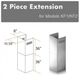 ZLINE 36" Stainless Steel Chimney Extension-2