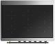 Ilve® Majestic III 36" Antique White Pro Style Induction Range with Solid Door and Burnished Trim-2
