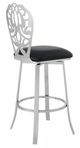Armen Living Cherie Black 30" Bar Stool-2