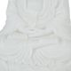 A & B Home White Sitting Buddha-4