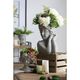 A & B Home Gray 8" Bust Wall Planter-4