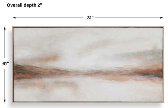 Uttermost® Haze In The Horizon Cinnamon/Deep Russet Landscape Painting-3