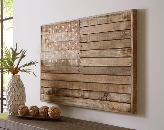 Signature Design by Ashley® Jonway Antique Brown Flag Wall Art-3