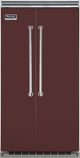 Viking® 5 Series 42 in. 25.3 Cu. Ft. Kalamata Red Professional Built In Side-by-Side Refrigerator-0