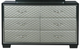 New Classic® Home Furnishings Luxor Silver/Black Dresser-0