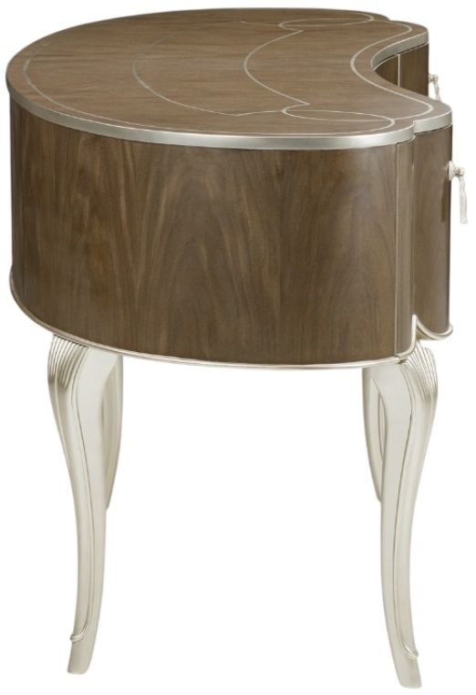 Michael Amini® Villa Cherie Chardonnay/Hazelnut Vanity Table  -3