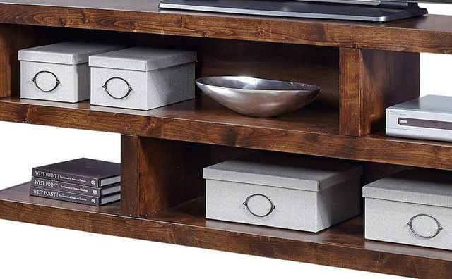 aspenhome® Contemporary Alder Lifestyle Tobacco 74" Open S Console-1