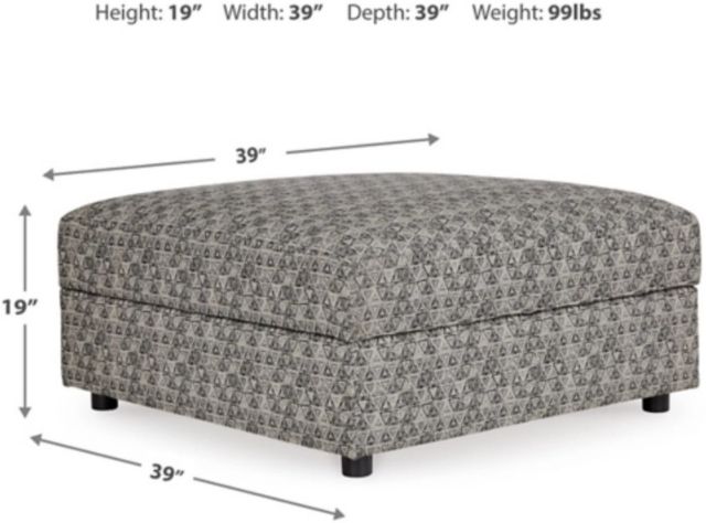 Signature Design by Ashley® Kellway Bisque Storage Ottoman-2
