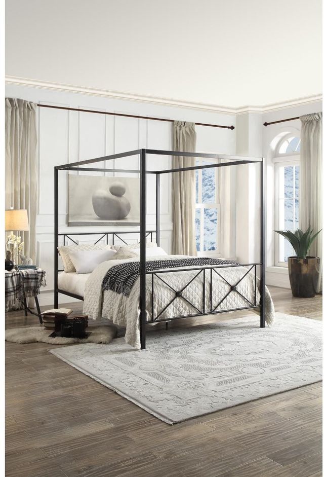 Mazin Furniture Rapa Queen Canopy Bed-3