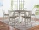 Steve Silver Co. Joanna 2-Piece Brown/White Counter Stool Set-1