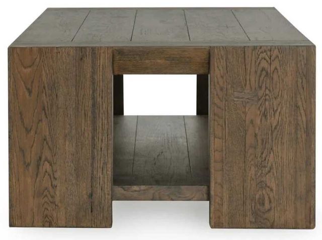 Classic Home Troy Suede Brown 60" Coffee Table-3