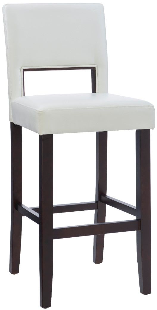 Linon Vega White Bar Stool-0