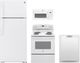 GE® 4 Piece White Electric Kitchen Package-0