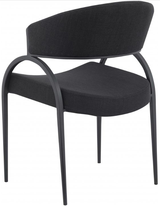 Meridian Furniture Privet Black/Matte Black Dining Chair-2