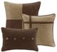 Olliix by Madison Park Boone 7 Piece Brown Queen Faux Suede Comforter Set-3
