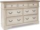 Signature Design by Ashley® Realyn 5-Piece Chipped White Queen Panel Bed Set-2