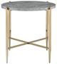 ACME Furniture Tainte Gray End Table with Champagne Base-1