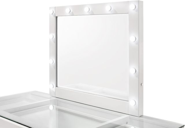 Crown Mark Avery White Mirror -1