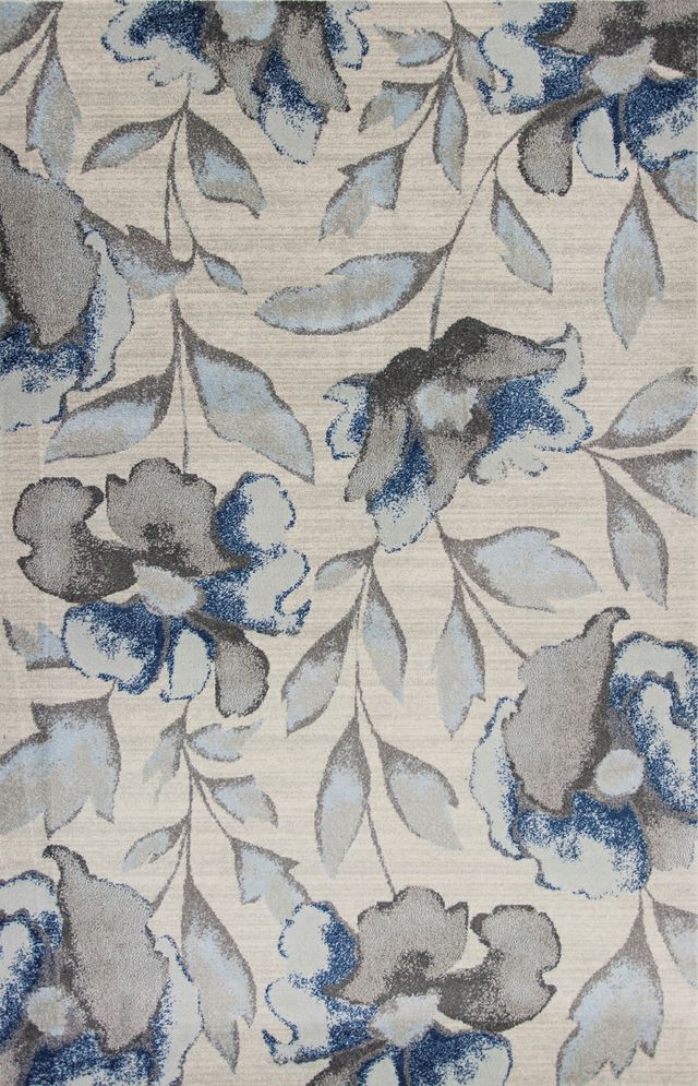KAS Rugs Stella Grey/Blue Amira 5'x8' Rug-0