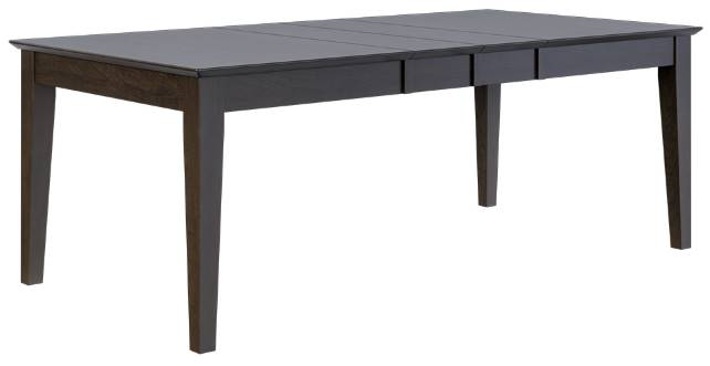 Country View Woodworking Customizable Gardiner Cherry Top 38" Dining Table with 2-Leaves and Brown Maple Base