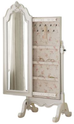 ACME Furniture Edalene Pearl White Jewelry Armoire