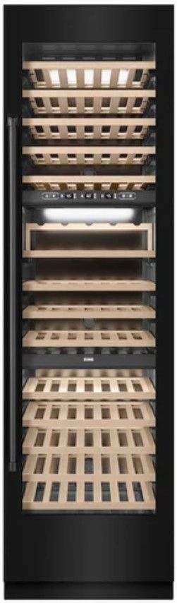 ZLINE 24" 12.4 Cu. Ft. Black Stainless Steel Triple Zone Column Wine Cooler-0