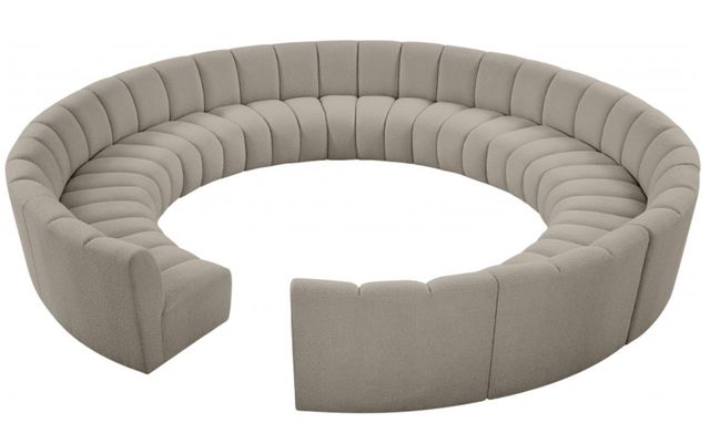 Meridian Furniture Infinity 12-Piece Taupe Modular Sectional-1