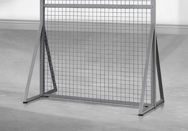 Monarch Specialties Inc. Silver 40" Display Rack Panels for Wall Decor-1