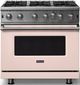 Viking® 5 Series 36" Blush Pro Style Liquid Propane Gas Range-0