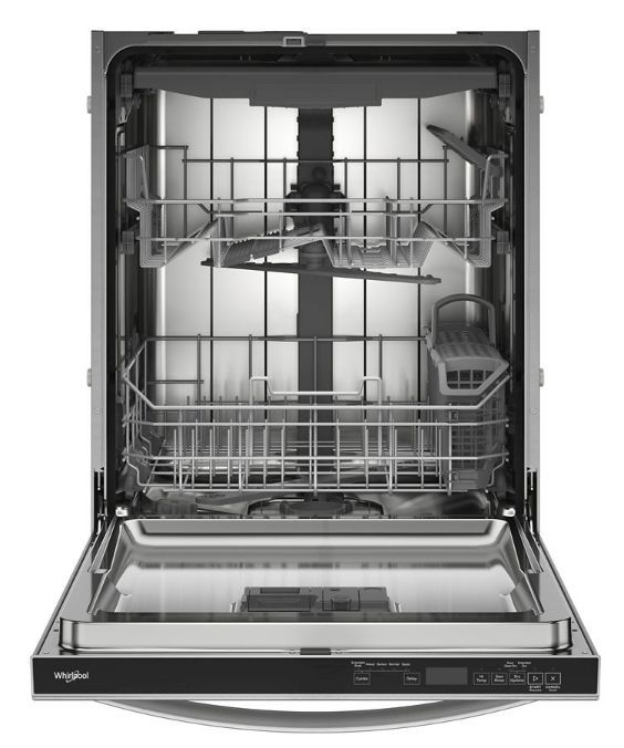 Whirlpool® 24" Fingerprint Resistant Stainless Steel Top Control Built-In Dishwasher-1
