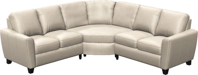 Palliser® Furniture Customizable Marymount 3-Piece Curved Loveseat Sectional-1