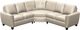 Palliser® Furniture Customizable Marymount 3-Piece Curved Loveseat Sectional-1