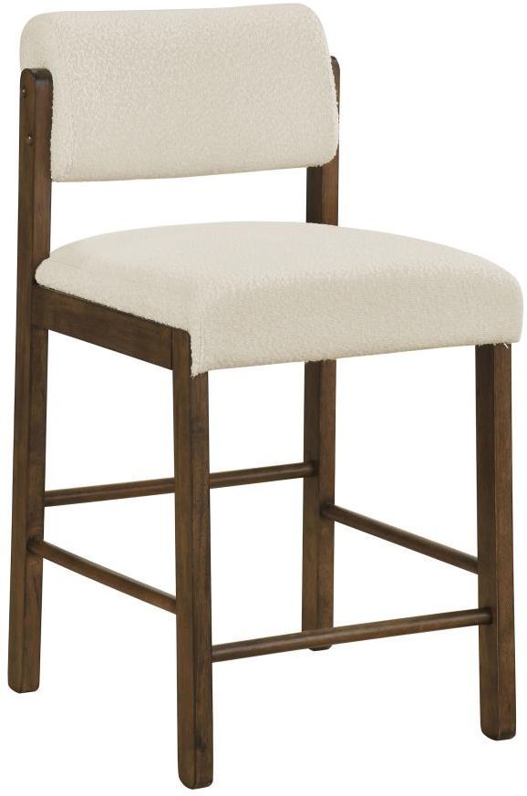 Coaster® Kehoe 2-Piece Cream/Walnut Counter Stool Set-3