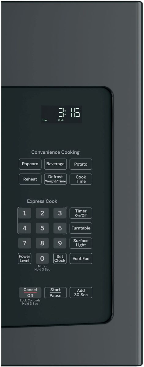 GE® 1.6 Cu. Ft. Black Over The Range Microwave-1