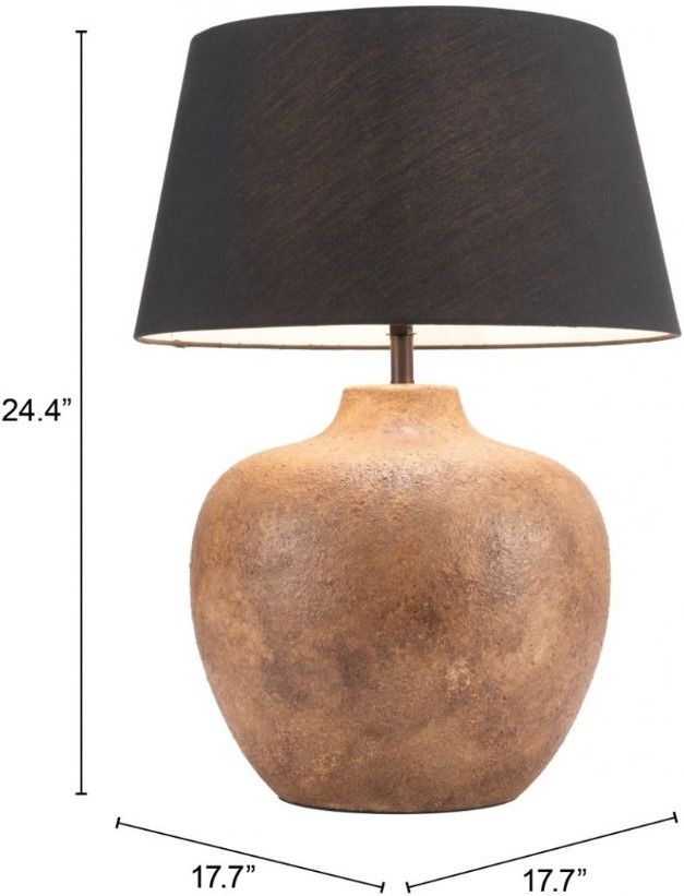 Zuo® Modern Basil Brown Table Lamp-2
