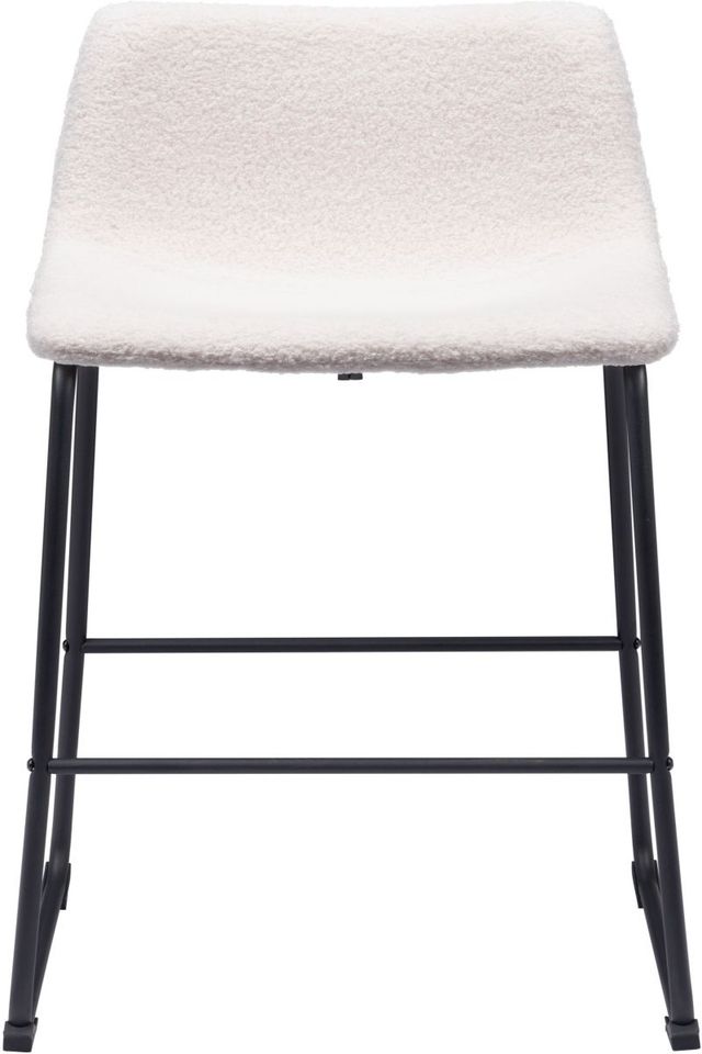 Zuo® Modern Smart Ivory Counter Chair-2