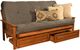 Kodiak Furniture Monterey Barbados/Suede Gray Full Storage Futon with Mattress-0