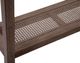 Bassett Mirror Calum Glass Top Console Table with Brown Base-2