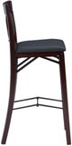 Linon Triena Merlot X Back Folding Stool-4