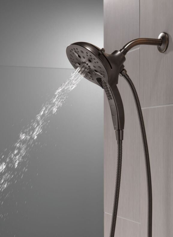 Delta Universal Showering In2ition® H2Okinetic® Venetian Bronze 5-Setting 2-in-1 Shower-2