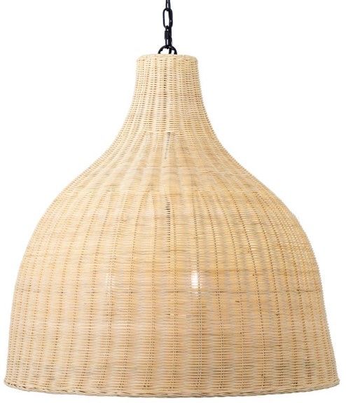 YHD Marama Rattan Beige 3-Lights Large Pendant Lighting-1
