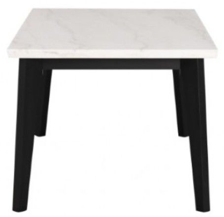 Furniture of America® Sabro 5-Piece White Rectangular Dining Table Set with Black Base-3