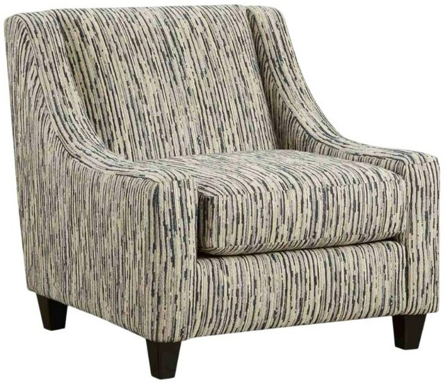 Fusion Furniture Handwoven Linen Local Color Steel Gray Accent Chair