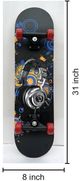 Classy Living Playful Skateboard with Headphone Design Decko-Board Wall Art-2