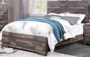 front view of the ACME Furniture Juniper Dark Cherry Queen Panel Bed