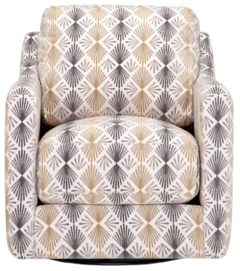 Franklin™ Springer Anemone Mineral Swivel Accent Chair-1