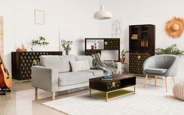 Jaipur Furniture PDR Range Dark Brown Cabinet-1