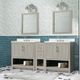 Linon Barkley 5-Piece Sandstone 31" Sink Vanity Mirror Floor Cabinet Set-1