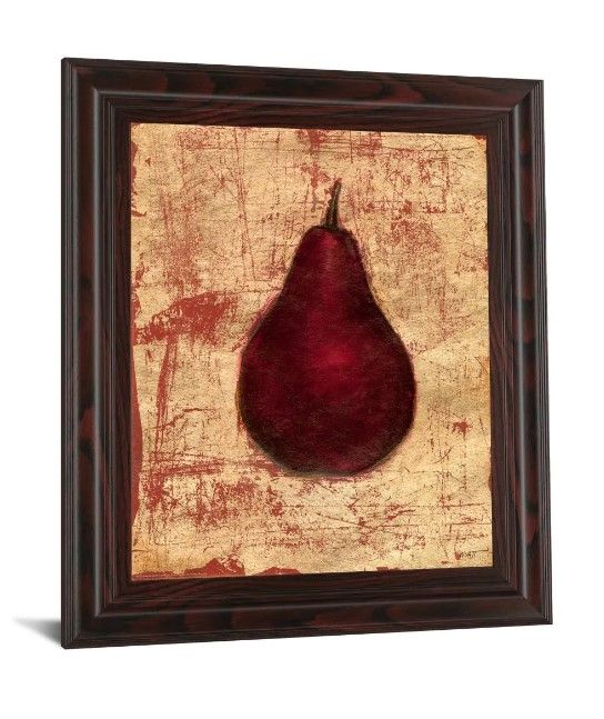 Classy Art Crimson Pear by Norman Wyatt, Jr. Wall Art-1